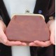 Miranda tan leather coin purse